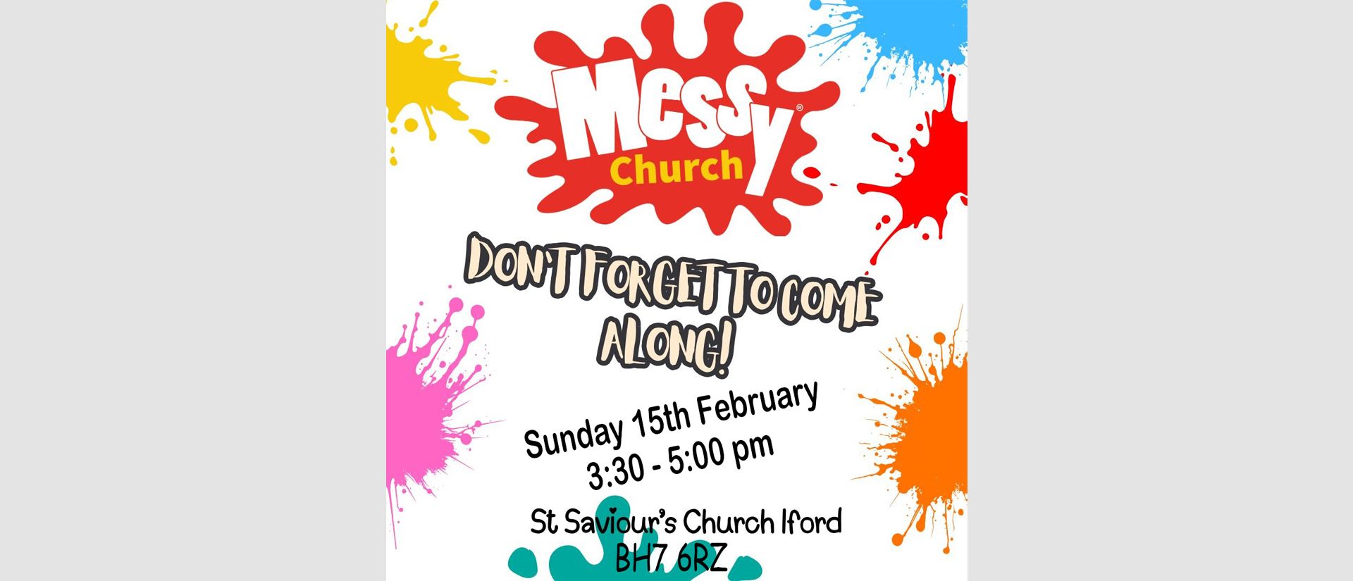 Messy Church Website Ad