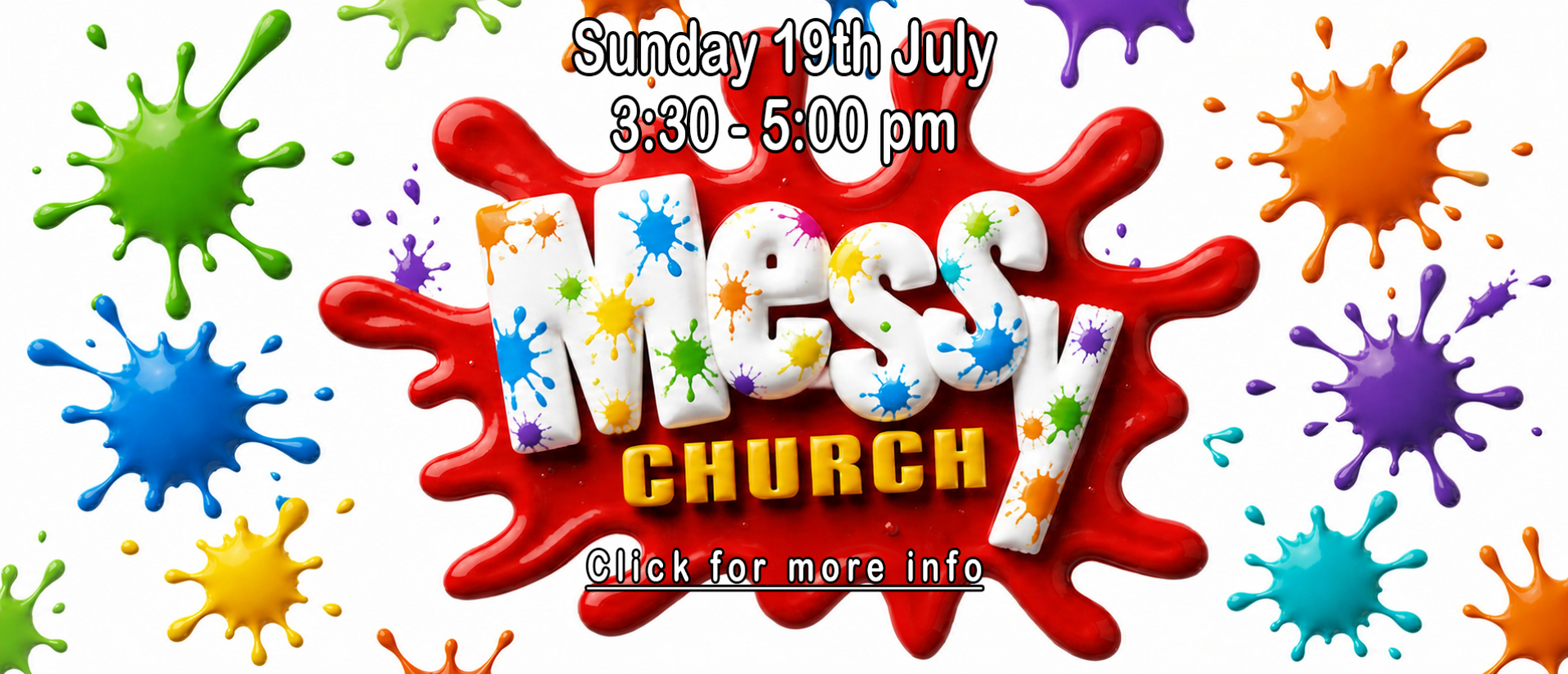 Messy Church Website Ad for 19th July